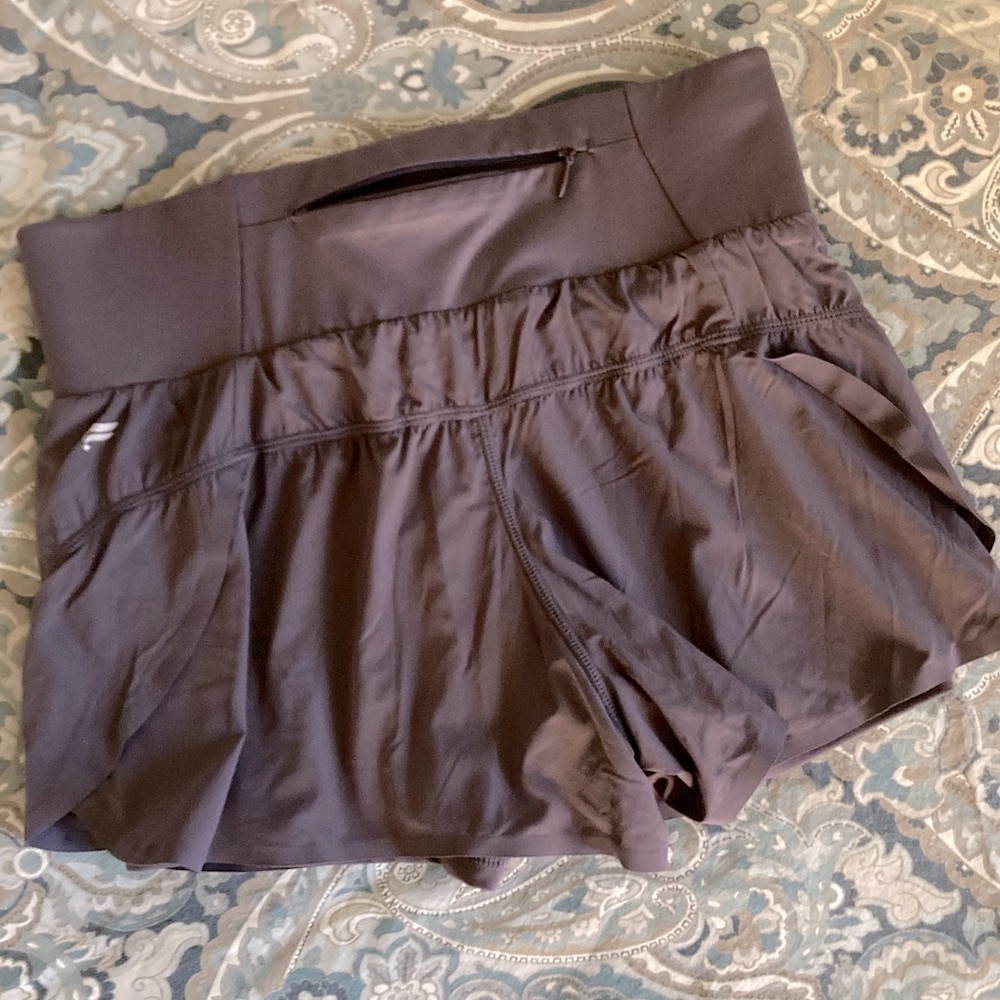 Fabletics High Waisted Mauve Athletic Shorts